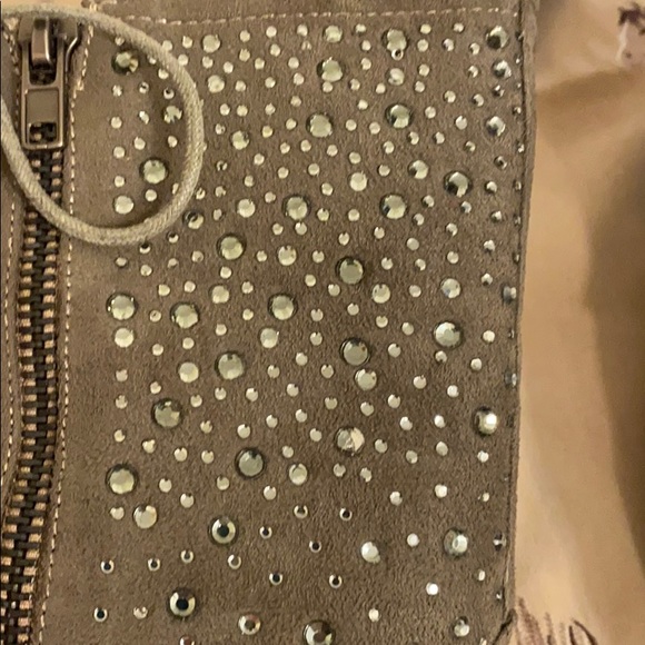 Taupe colored mid knee Boots. - Picture 11 of 14